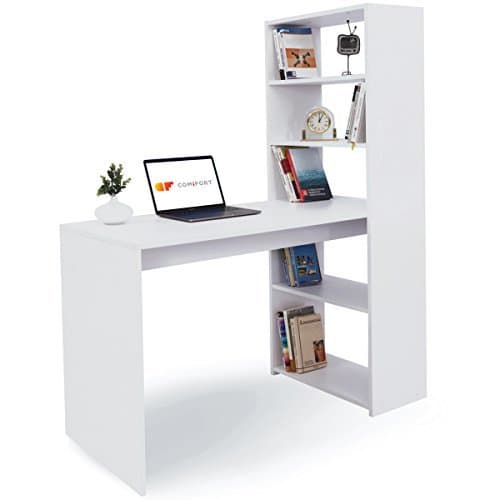 Producto COMIFORT Escritorio con Estantería - Mesa de Estudio con Librería de Estructura