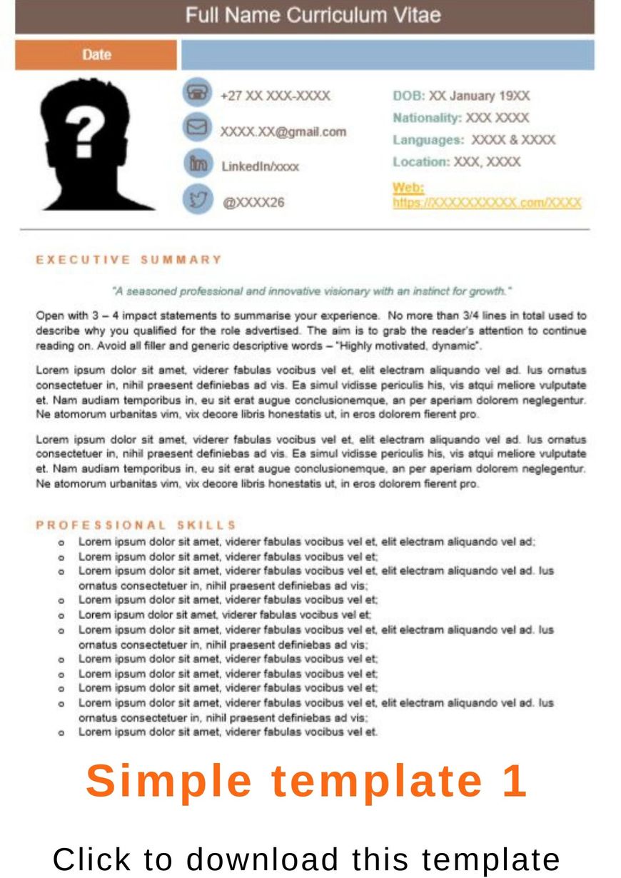 App Curriculum Vitae