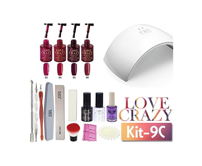 Product LoveCrazy 4pcs Kit De Colores 93-96 en Gel Manicura Semipermanente