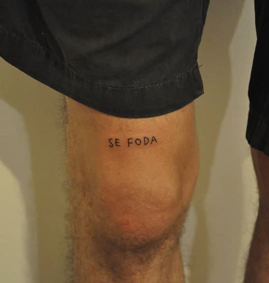 Moda Tatto "Se foda"