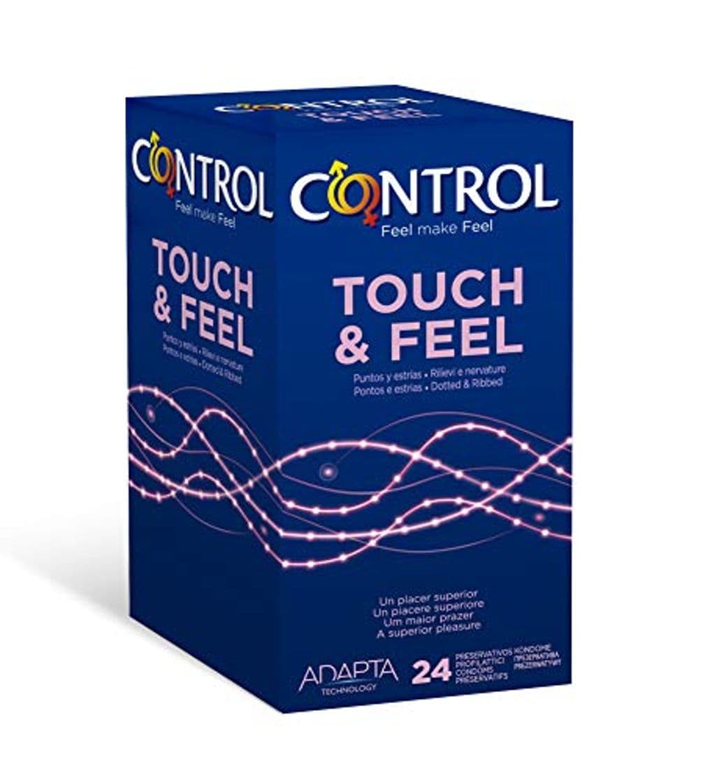 Product Control Touch & Feel Preservativos - Caja de Condones con Puntos y