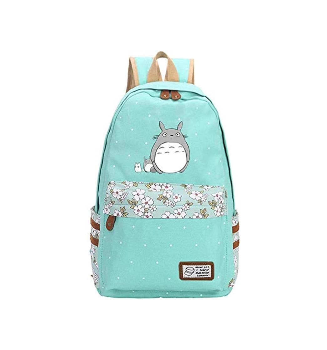 Moda Mi Vecino Totoro Mochila Mochila de Dibujos Animados Bolso de Hombro Escolar