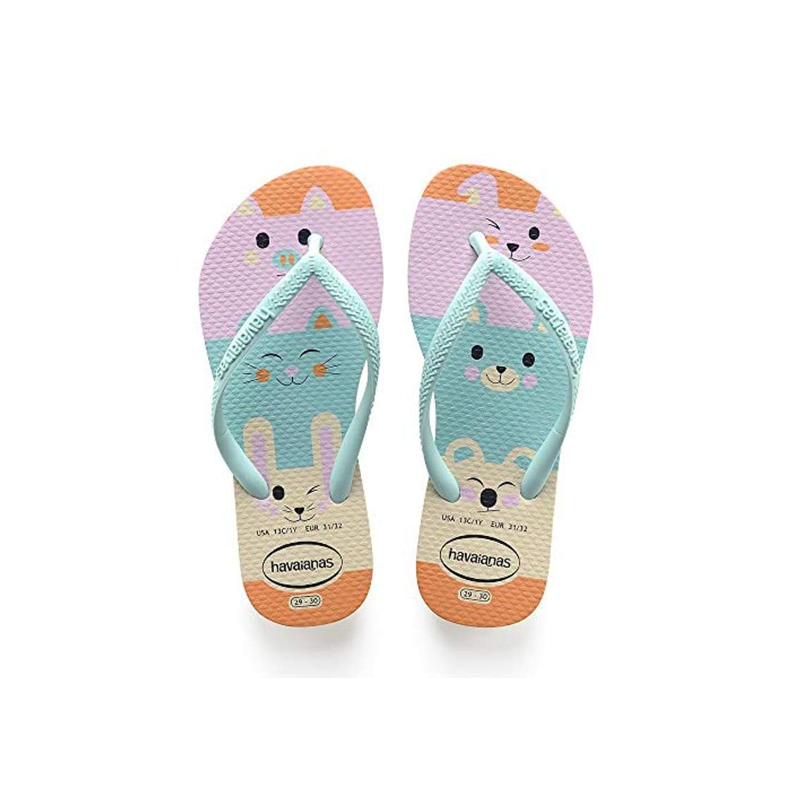 Fashion Havaianas Kids Slim Fun, Chanclas para Niñas, Multicolor