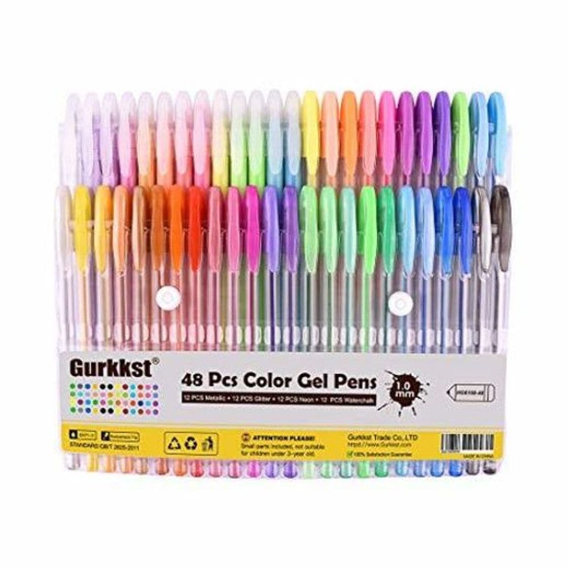 Producto Gurkkst 48 Set Boligrafos Gel Colores Bolígrafos de Gel para Scrapbooking, Colorear,