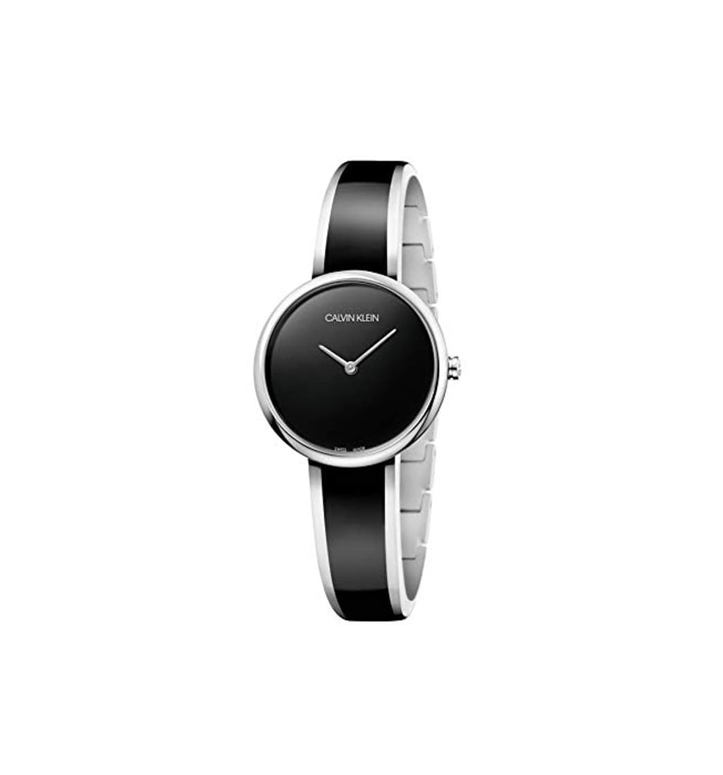 Fashion Calvin Klein Reloj Analógico-Digital para Mujer de Cuarzo con Correa en Acero