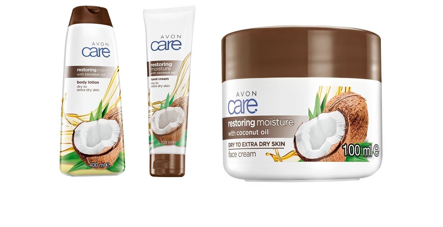 Beauty Avon Care que restaura la crema facial humectante con aceite de coco