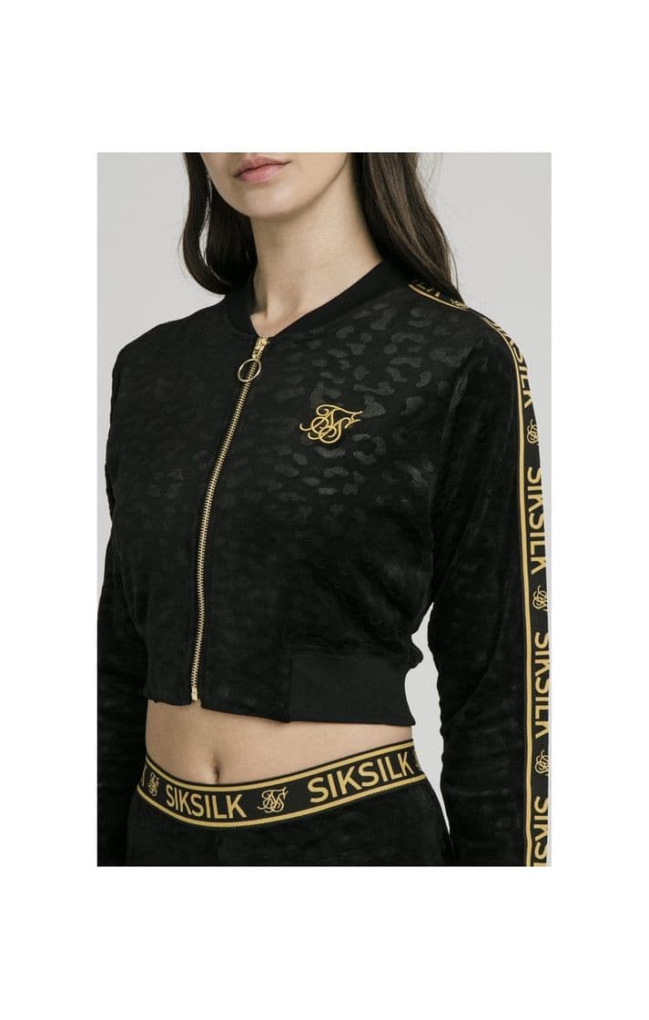 Product SikSilk Debossed Velour Bomber