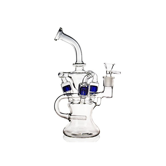 Elemento de la categoría hogar REANICE Reciclador Glass Bongs Pipa de Agua de Cristal Hookah 14.5 mm