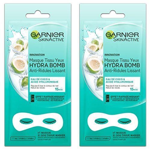 Product Garnier Skinactive máscara tejido ojos hydrabomb anti-ridules lissant 6 G – Lote de 2