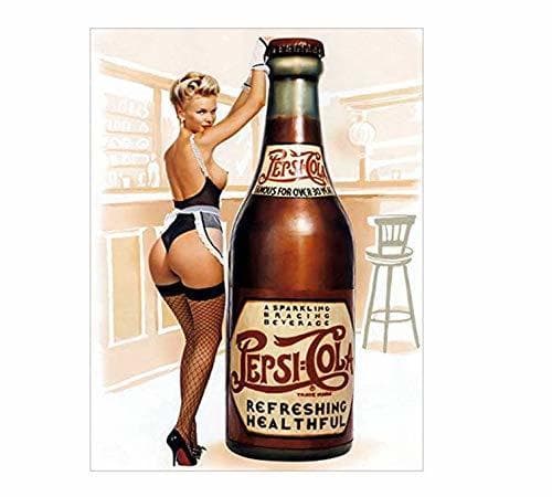 Home PEPSI GIRL STYLE METAL ADVERTISING WALL SIGN RETRO ART