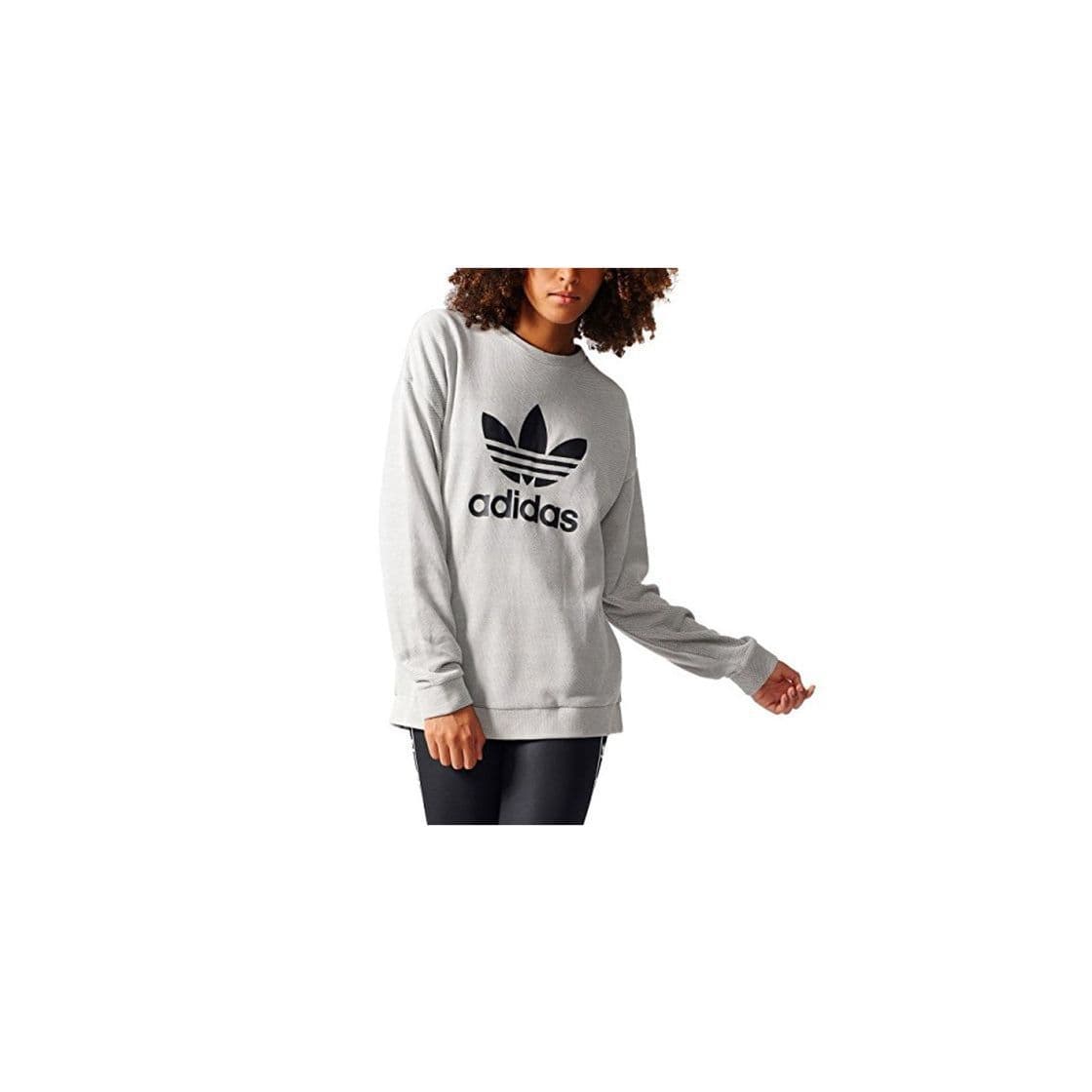 Producto adidas Trefoil Sweater Sudadera, Mujer, Gris