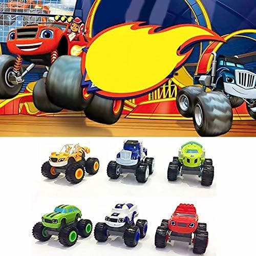 Product Mallalah 6 Pack de Juguetes para niños y Monster Machines Super Stunts