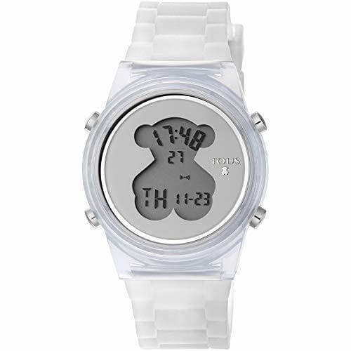 Moda Reloj TOUS D-Bear Fresh de policarbonato con correa de silicona blanca