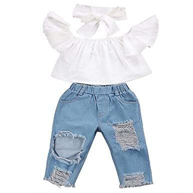 Lugar Ropa de Verano para bebés Ropa para niños Fuera del Hombro Tops