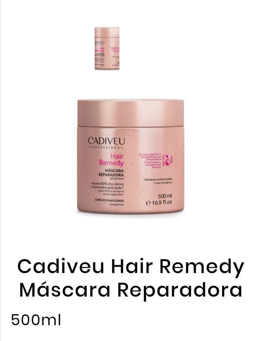 Producto Máscara reparadora