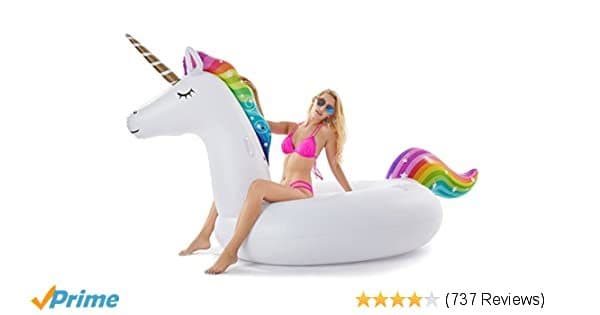 Moda Jasonwell Giant Inflatable Unicorn Pool Float Floatie ... - Amazon.com