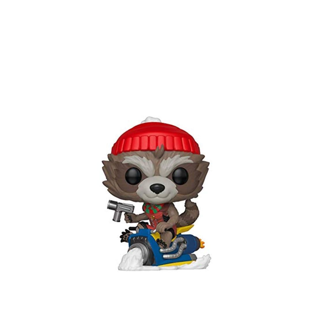 Juego Funko Pop Bobble Vinyle Marvel: Holiday-Rocket Figura Coleccionable, Multicolor, Talla única