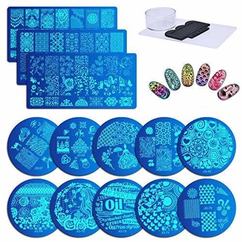 Product Biutee Stamping Nail Art de Acero Inoxidable con 13 Placas