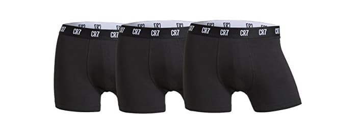 Fitness CR7 CRISTIANO RONALDO 3 Pack Basic Trunk bóxer, Hombre,