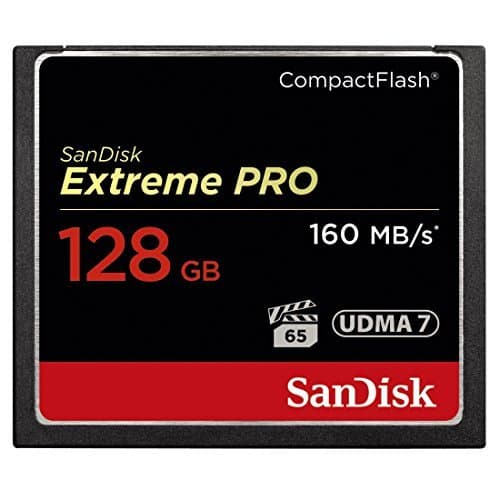 Place SanDisk SDCFXPS-128G-X46 128GB Extreme Pro 160MB/s CompactFlash Card