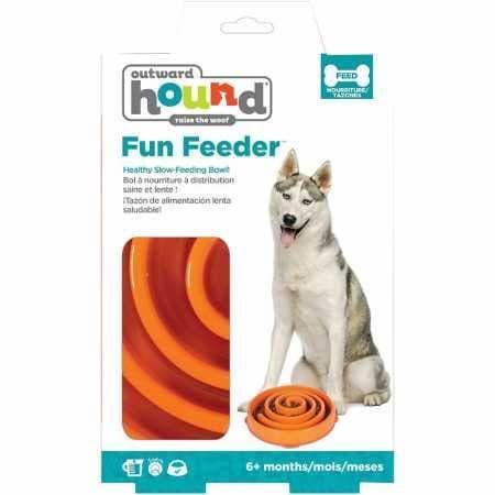 Place Outward Hound Comedero Lento para Perros Slo Bowl Gota Cerceta 1578 Plástico