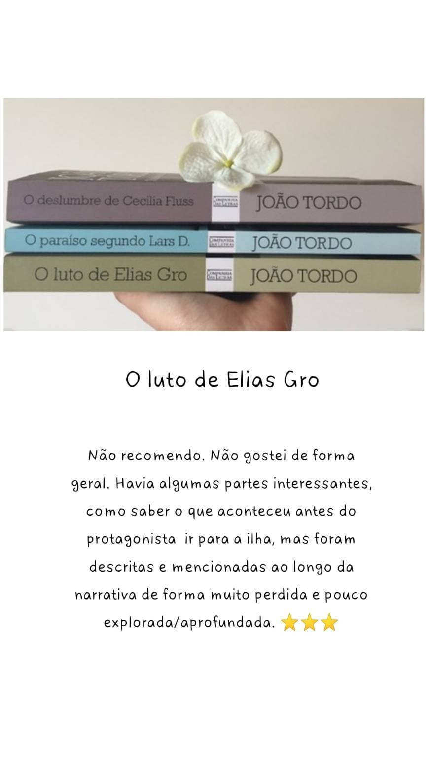 Book O Luto de Elias Gro 