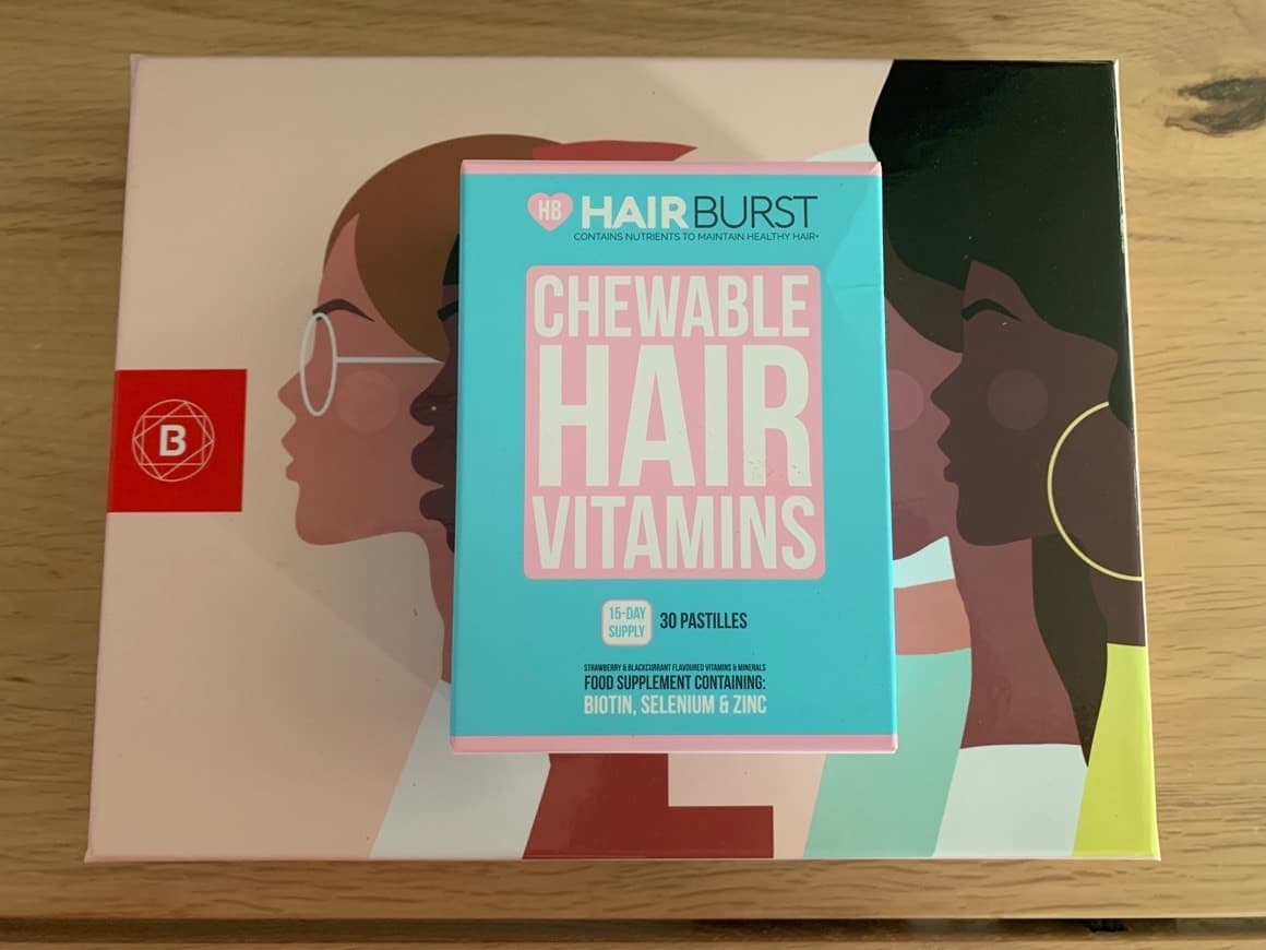 Producto Hairbust chewable hair vitamins