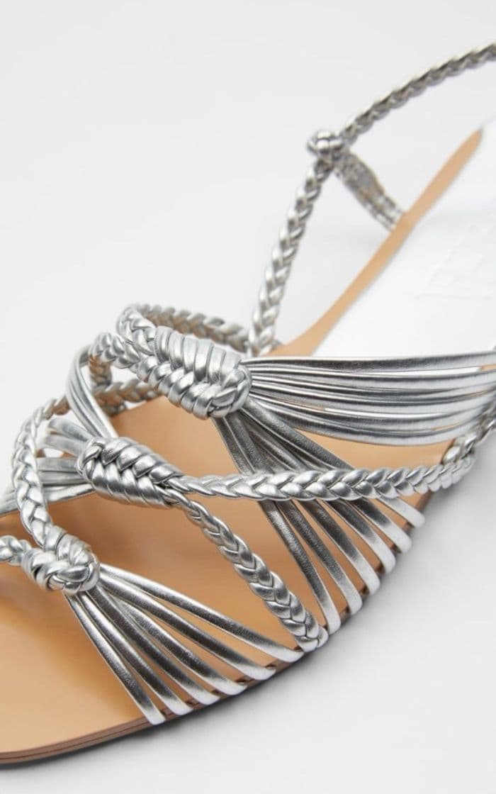 Producto Zara Braided Flat Sandals