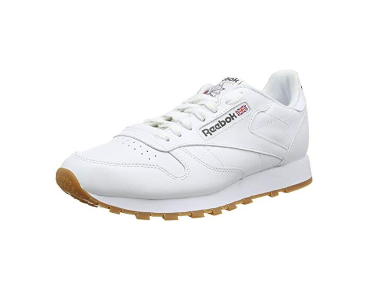 Moda Reebok Classic Leather - Zapatillas de cuero para hombre, color blanco