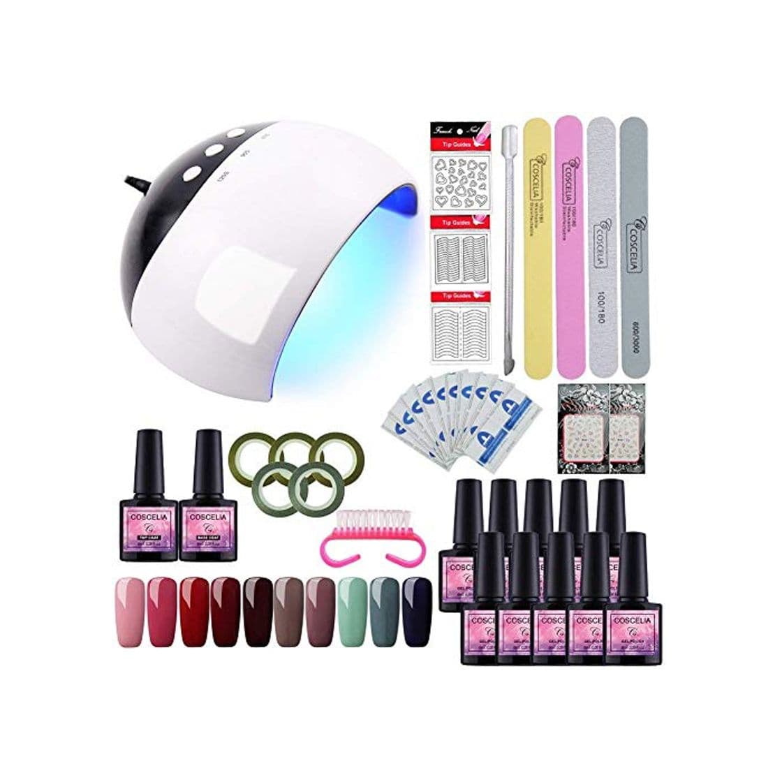 Producto Saint-Acior Esmalte Semipermanente 10PCS Kit Uñas de Gel Pintauñas Soak off 8ml