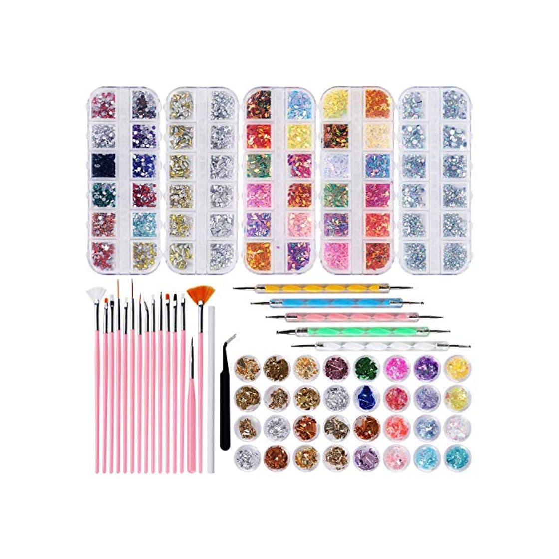 Producto GOTONE 8466 piezas Kit de Accesorios Decoración Uñas Nail Art