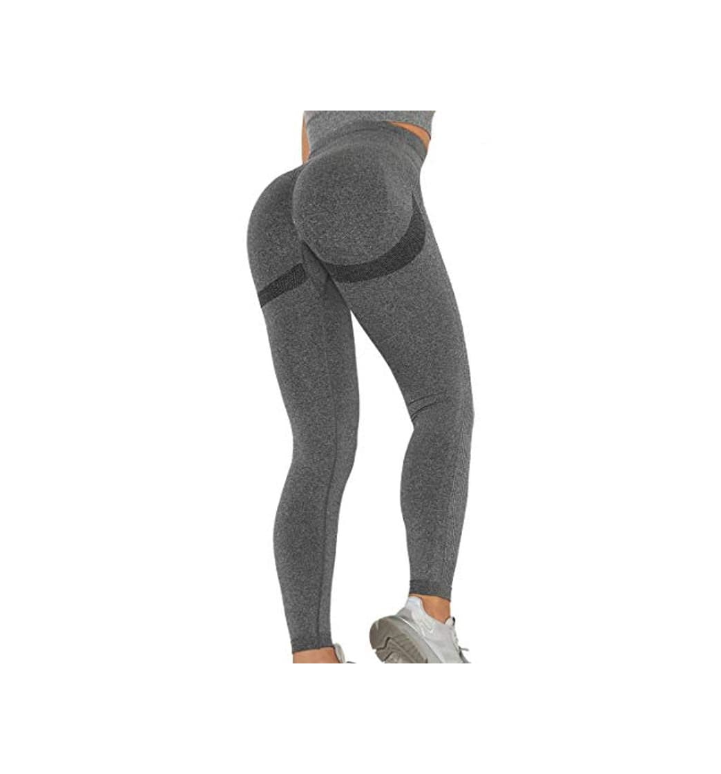 Moda KIWI RATA Leggins Deportivos Mujer Push up Mallas Pantalones Cintura Alta Yoga Leggings Pantalón Moda Sin Costuras para Fitness Elásticos y Transpirables