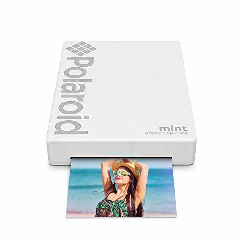 Place Polaroid Mint Impresora de bolsillo con Tecnología Zink Zero Ink papel adhesivo