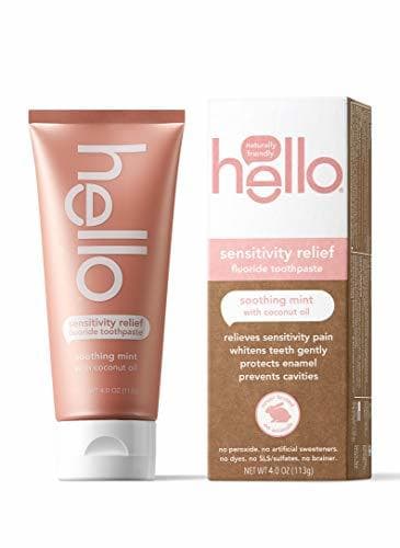 Place Hello, Sensitivity Relief Fluoride Toothpaste, Soothing Mint, 4 oz