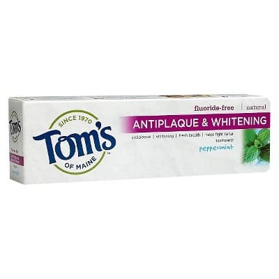 Place Tom's of Maine Antiplaque and Whitening Fluoride-Free Toothpaste, Peppermint, 5.5 Ounce