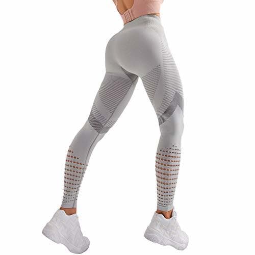 Product Yying Leggings Sin Costura Cintura Alta Mujeres Hollow out Gym Legging Pantalones