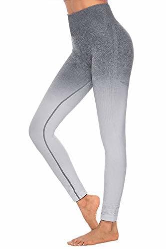 Product Pau1Hami1ton Talle Alto Gradiente Sin Costura Leggings para Mujer Gimnasio Capri Mallas