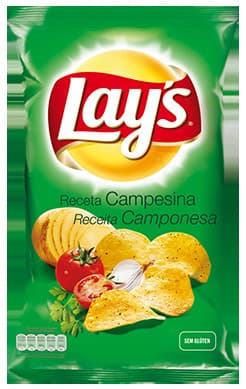 Moda Lay's Receita Camponesa Batatas Fritas Lisas com Sabor sem ...