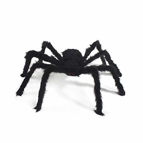 Producto Newin Star Decoración de Halloween Gigante Negro Araña Realista Felpa araña por