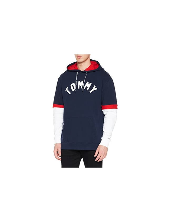 Moda Tommy Hilfiger Colorblock Hoodie sudadera, Azul