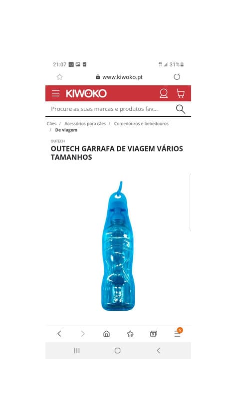 Producto Garrafa para água 