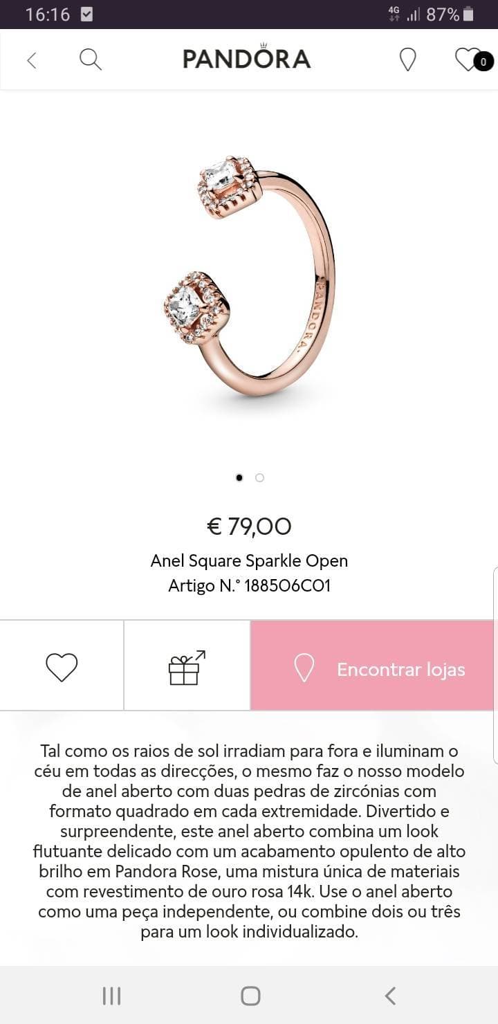 Producto Anel pandora