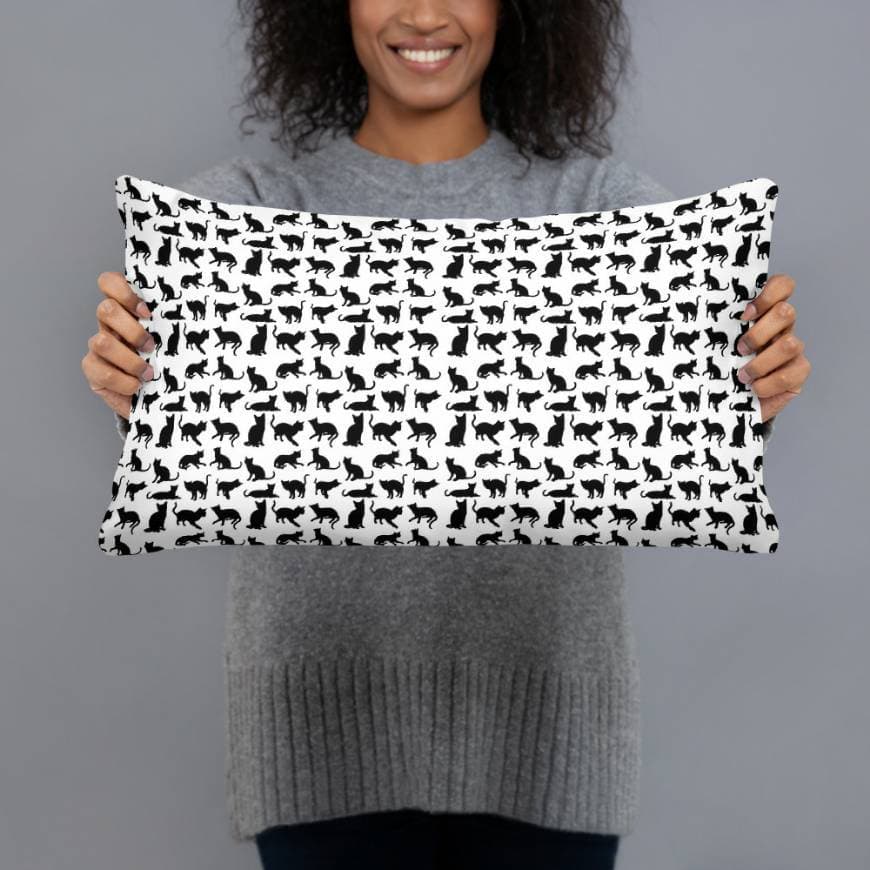 Product Basic Pillow Love Black Cats