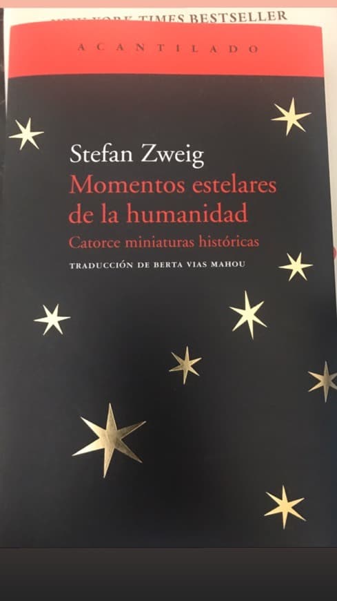 Libro Momentos Estelares de la humanidad