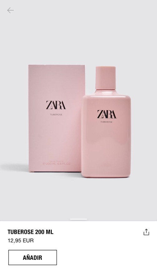 Moda ZARA colonia TUBEROSE 200ml