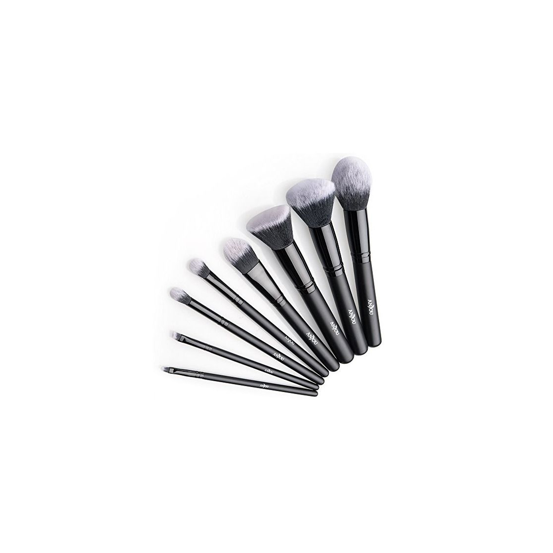 Producto Kit de Brochas Maquillaje 8 Piezas Anjou Cerdas de Fibra Sintética Suave