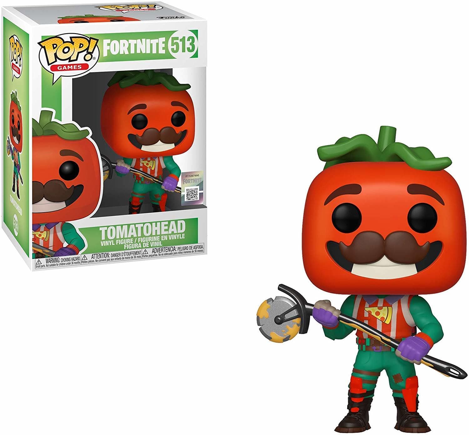 Juego Funko- Pop Vinilo: Games: Fortnite: TomatoHead Figura Coleccionable, Multicolor