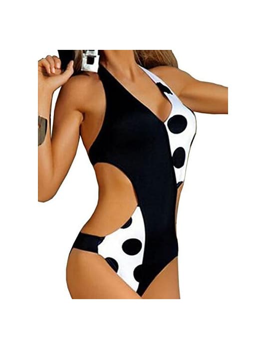 Fashion DATO Mujer Trajes de Baño una Pieza Monokini Trikini Acolchado Push Up