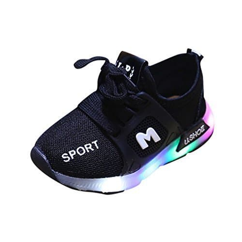 Place Zapatos Bebe Niño ZARLLE Zapatos Unisex Niños LED Luz Luminosas Flash Zapatos