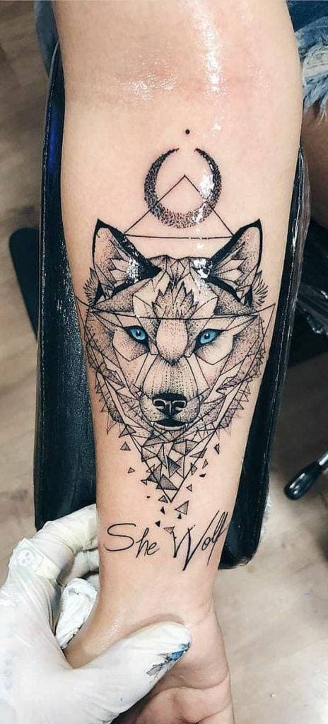 Fashion Tattoo wolf